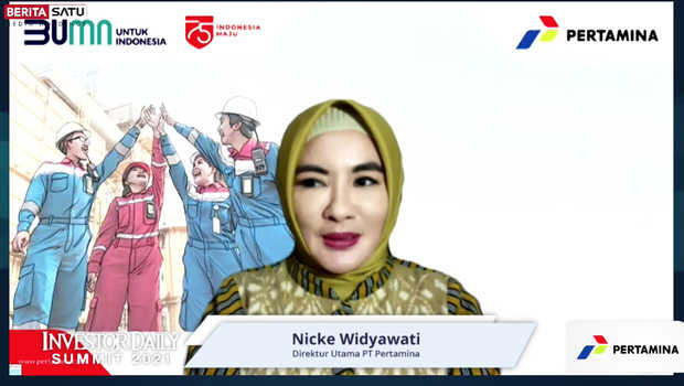 Dirut Pertamina Nicke Widyawati menyebutkan PT Perusahaan Gas Negara Tbk terus melakukan pengembangan penggunaa gas bumi, dengan membangun infrastruktur baik secara fisik dan virtual.