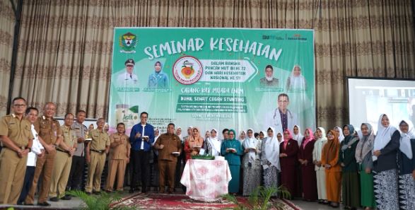 Sekda Yulius Hadiri Perayaan HUT IBI ke-72 dan Hari Kesehatan Nasional ke-59 di Muara Enim