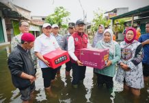 Kemensos Kirim Bantuan Logistik dan Dirikan Dapur Umum Korban Banjir di Jawa Tengah
