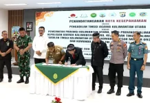 Gubernur Kaltara Teken MoU Perlindungan Perempuan dan Anak Pascaperceraian