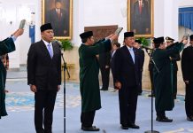 Pelantikan Pejabat Universitas Republik Indonesia, Prabowo Pimpin Langsung Pengucapan Sumpah Jabatan