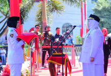 Detik-Detik Proklamasi HUT ke-81 RI di Bengkalis, Ribuan Peserta Ikuti Upacara di Lapangan Tugu