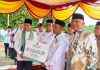 Tunaikan Janji Pascabencana, Menag Letakkan Batu Pertama Pembangunan MIN 5 Pidie Jaya