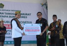 Menag Salurkan Bantuan Rp3 Miliar untuk Korban Gempa Flores