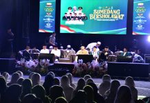 Puncak Hari Santri di Sumedang: Ribuan Santri Padati Pusdai, Gus Aldi Pimpin Lantunan Salawat